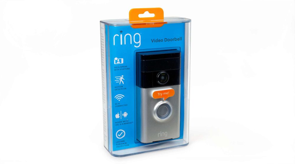 Ring video doorbell packaging
