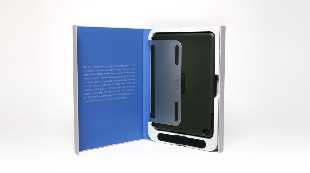 TYPO keyboard for ipad air packaging Air