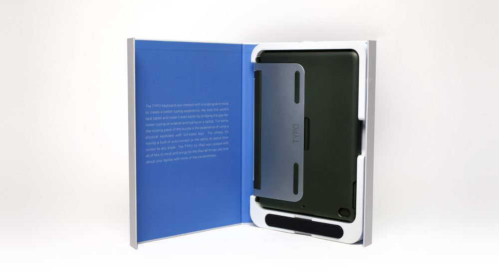 TYPO keyboard for ipad air packaging Air
