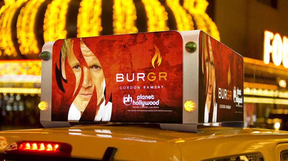 VeriFone 3 sided taxi top