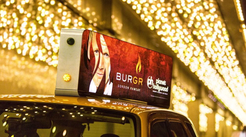 VeriFone 3 sided taxi top